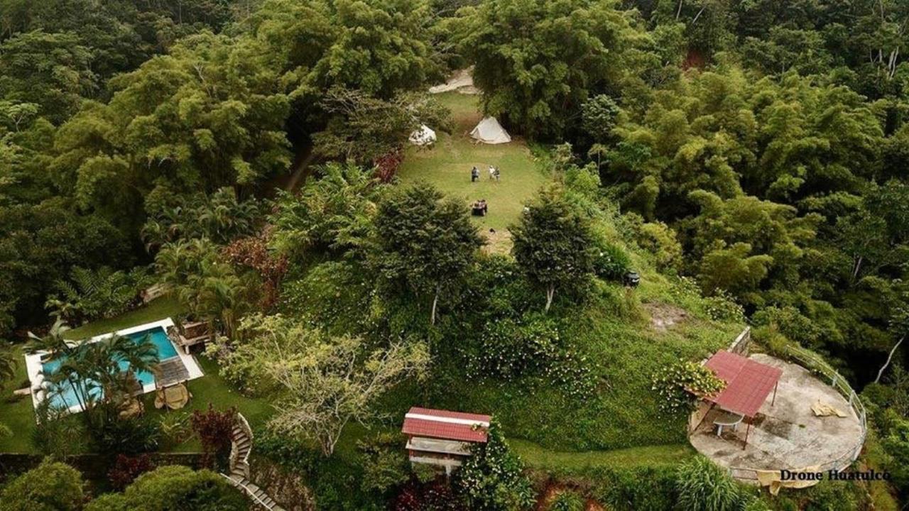 Glamping Finca Margaritas Pluma Hidalgo エクステリア 写真